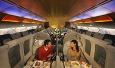 Первый клас Suites в Airbus A340-500 / ОАЭ